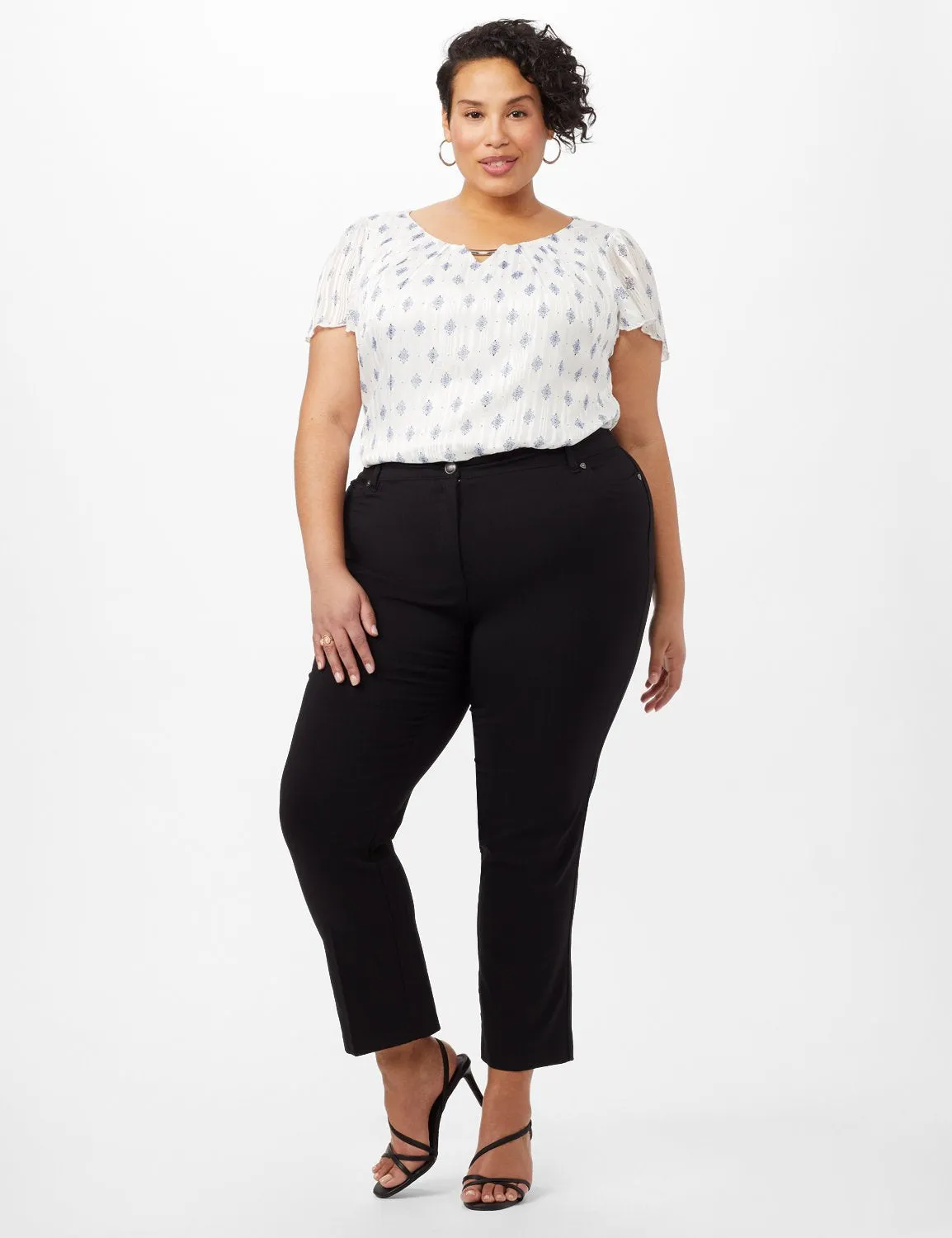 5 Pocket Zip Front Pants