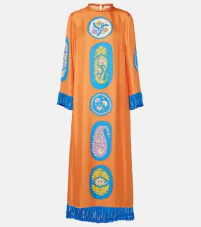 Al√É¬©mais Luis silk midi dress
