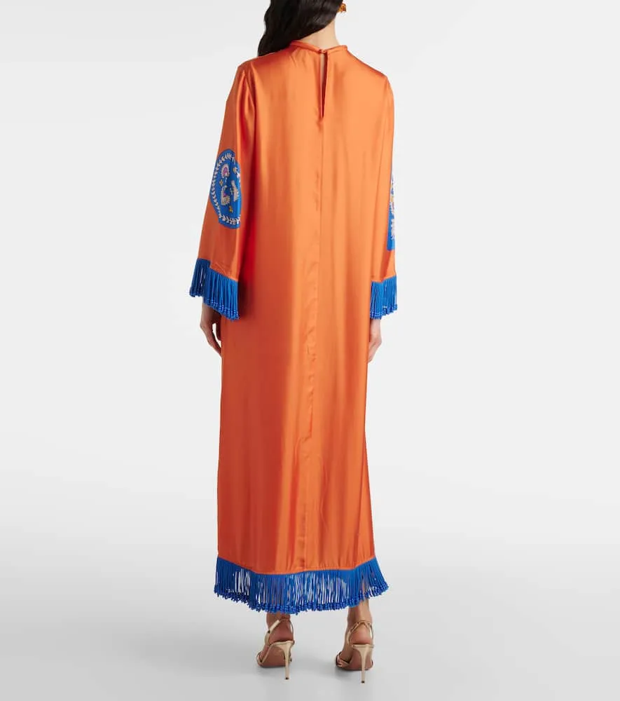 Al√É¬©mais Luis silk midi dress