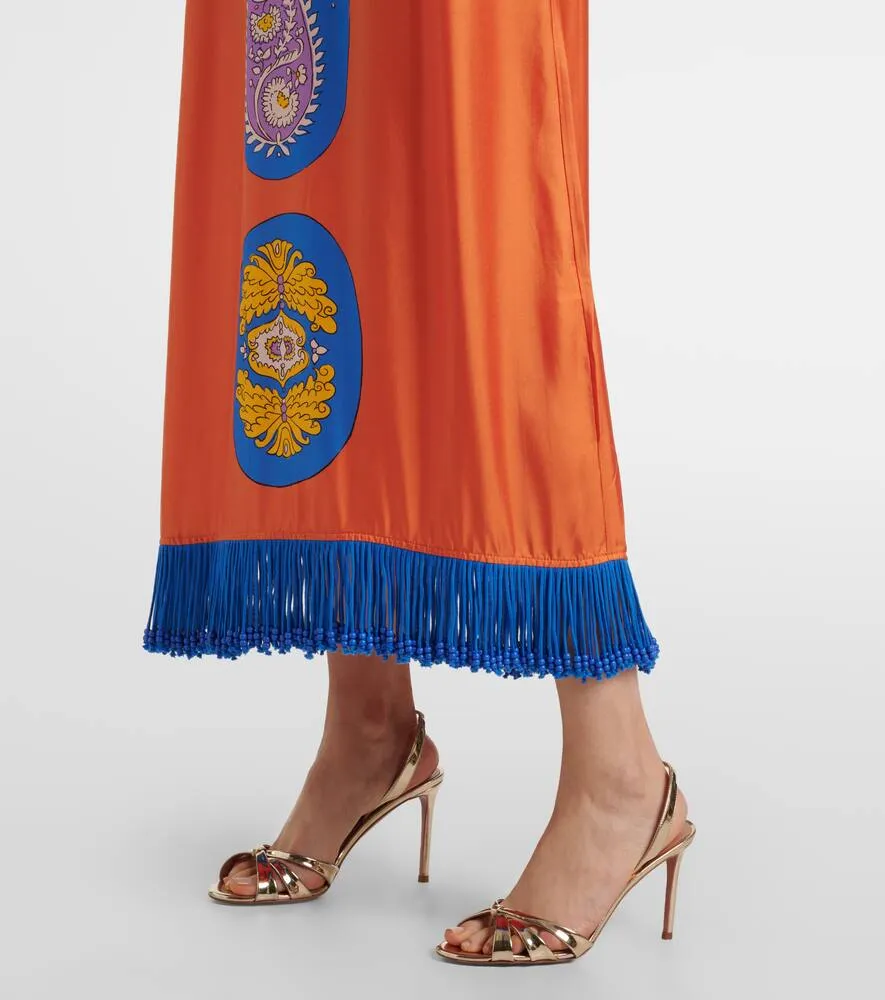 Al√É¬©mais Luis silk midi dress