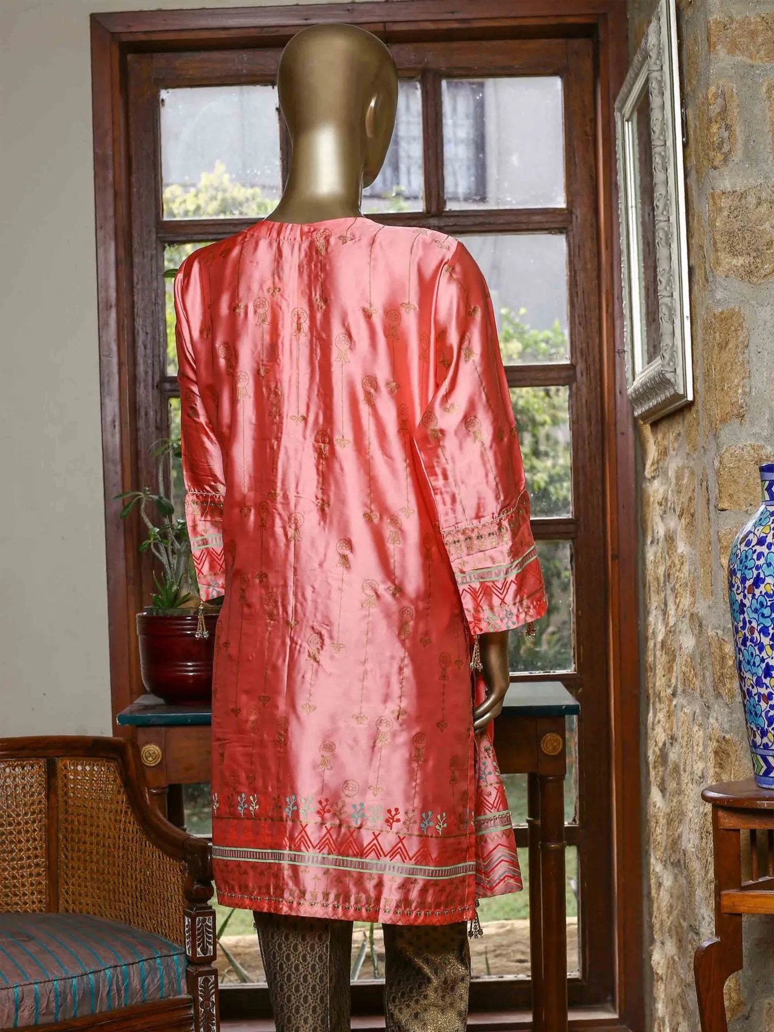 Bin Saeed Printed Tunic Silk Stitched Kurti Vol-18 Collection’2021-FSB-0013-Pink