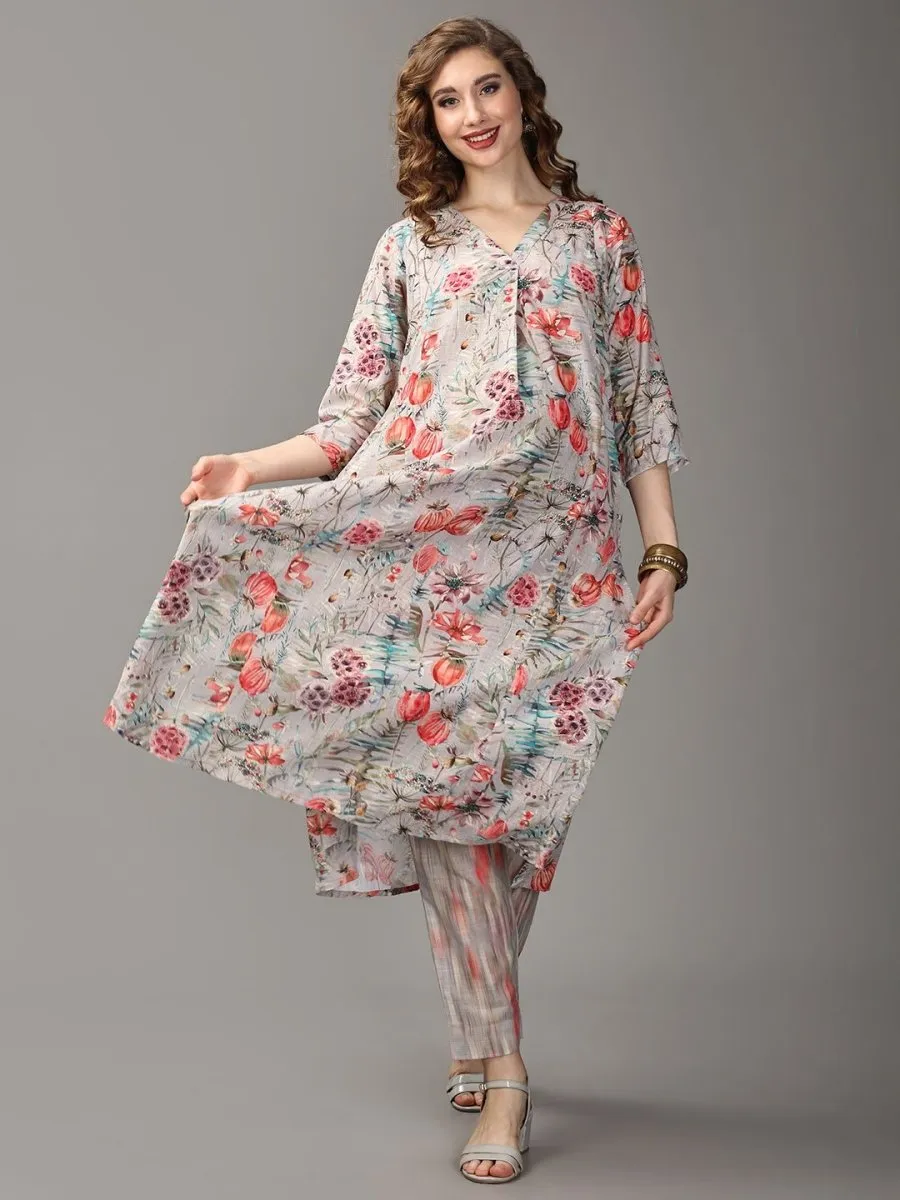 Blossom In My Garden Maternity and Nursing Kurta Set with Dupatta