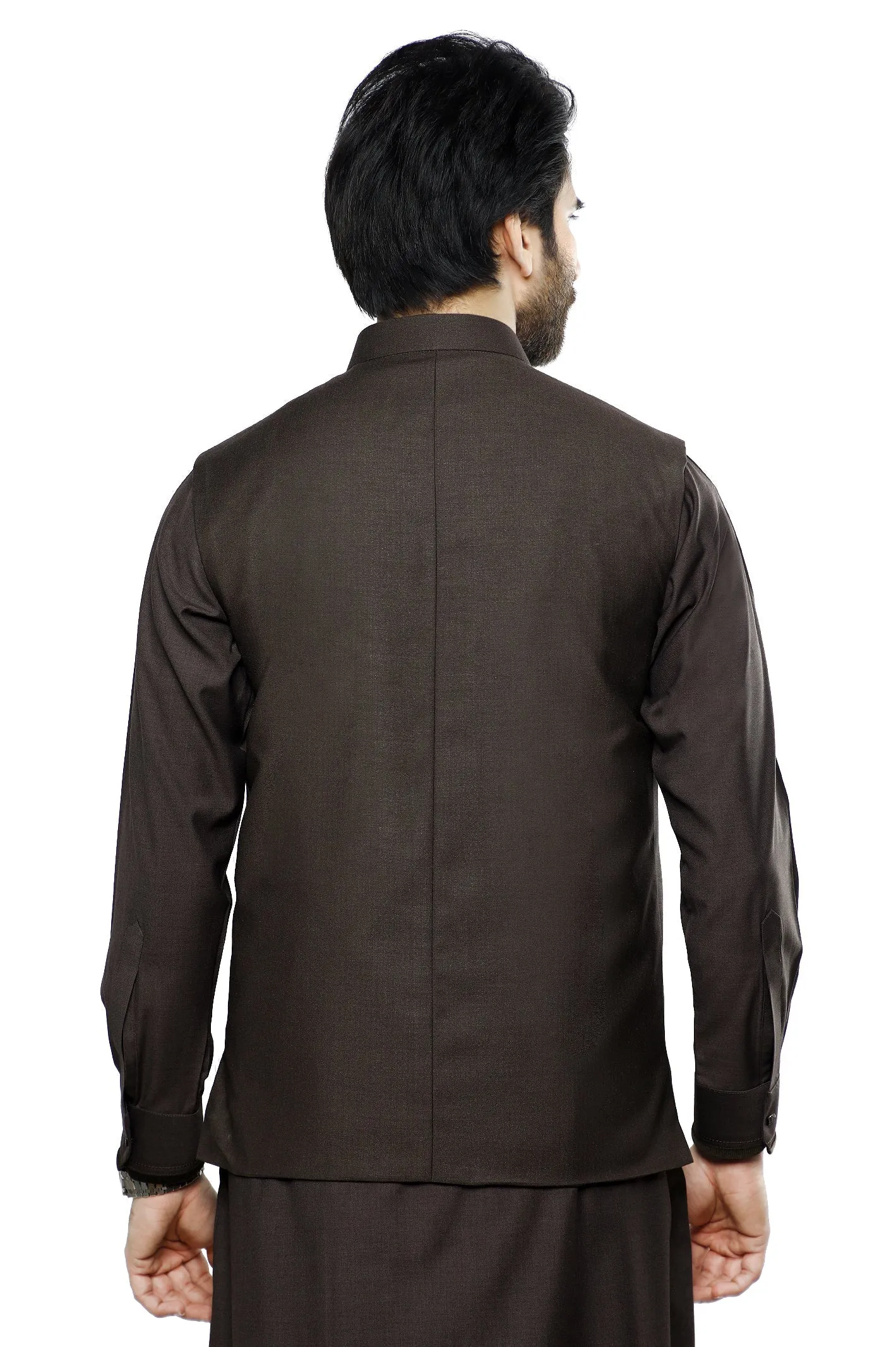 Brown Wash & Wear Waistcoat