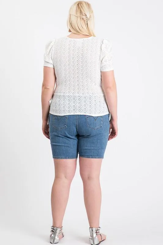 Cute Puff Short Sleeve Top
