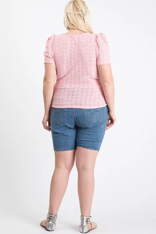 Cute Puff Short Sleeve Top