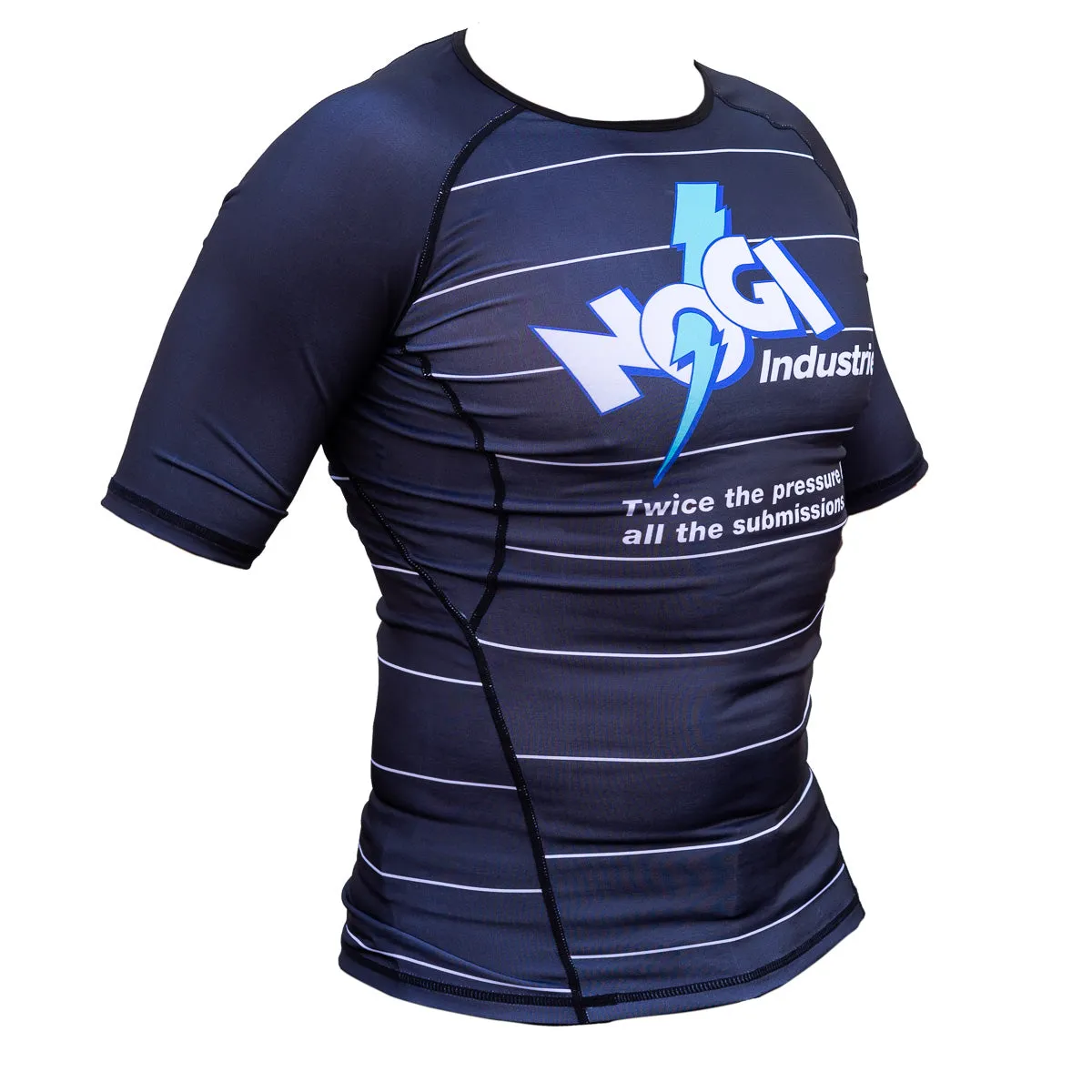 Energy Rash Guard by Nogi Industries Short Sleeve - BLACK