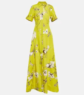 Erdem Ilana floral cotton faille gown