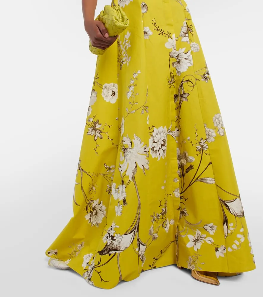 Erdem Ilana floral cotton faille gown