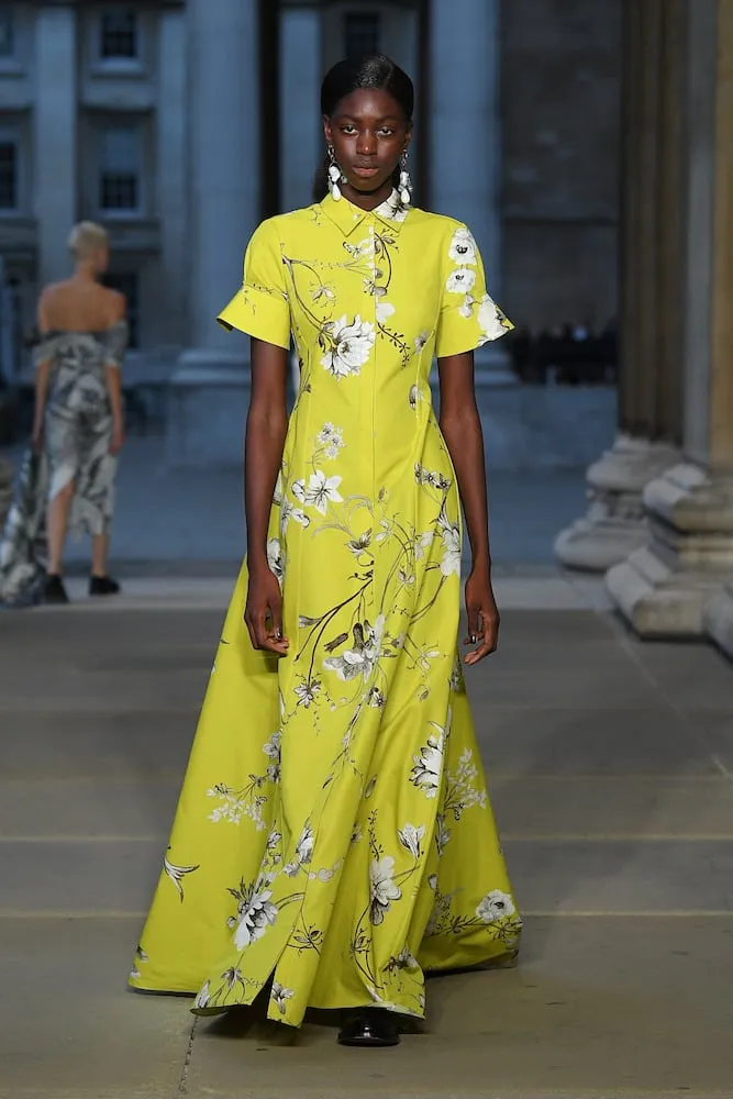 Erdem Ilana floral cotton faille gown