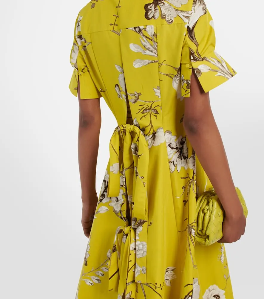 Erdem Ilana floral cotton faille gown
