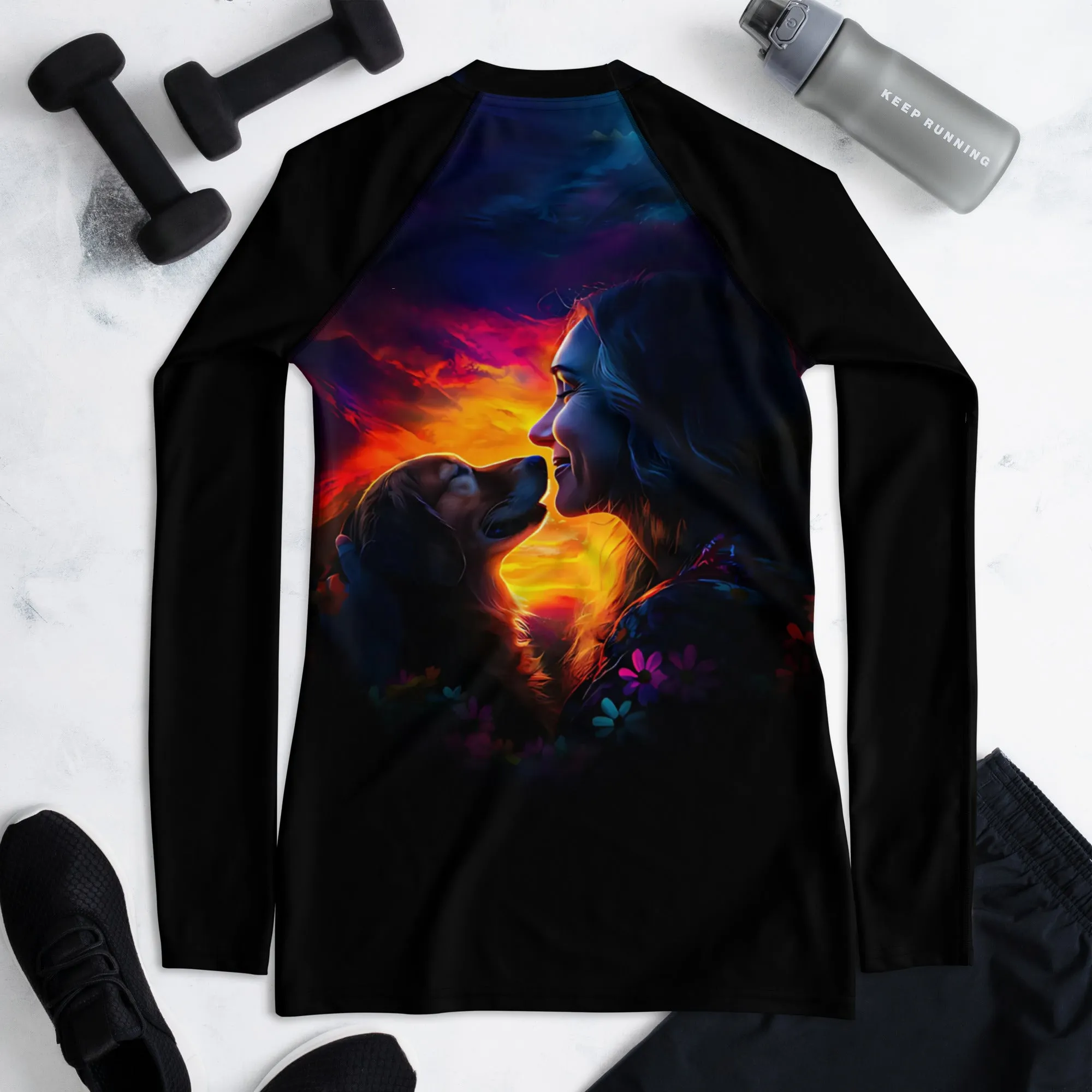 Floral Harmony Women's Rash Guard