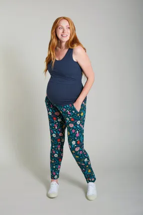 Frugi Parsnip Maternity Hareem Trousers - Scandi Floral