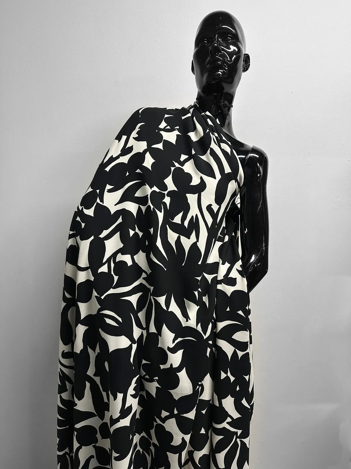 Luxury Floral Crepe Print