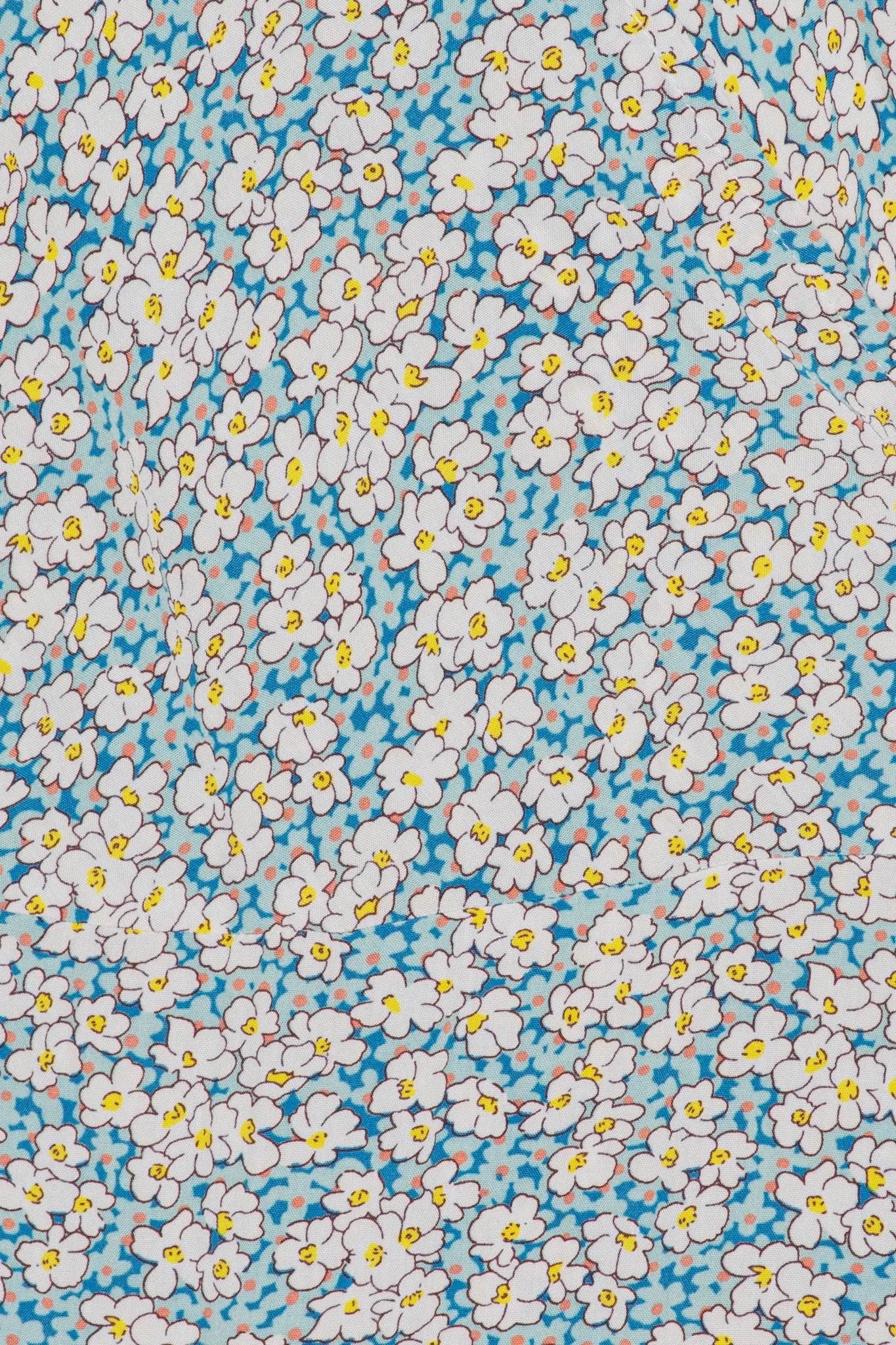 MilleIC Kjole - Blåt Blomsterprint