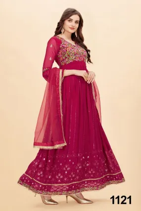 NAZNEEN FLORENCE DESIGNER OCCASION WEAR LEHENGA D.NO 1121