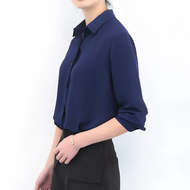New Women's Shirt Classic Chiffon Blouse