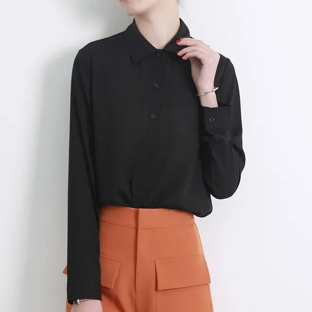 New Women's Shirt Classic Chiffon Blouse