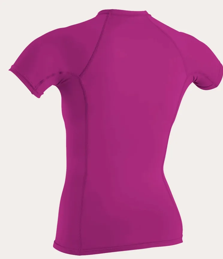 O'neill Women's Basic UPF 50  S/S Rash Guard Fox Pink
