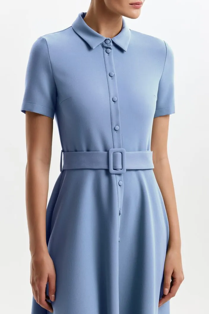 Pastel Blue Formal Evening Dress