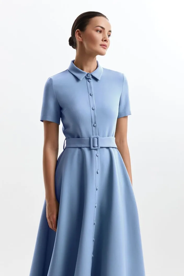 Pastel Blue Formal Evening Dress