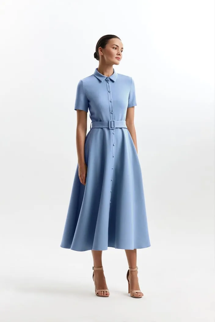 Pastel Blue Formal Evening Dress