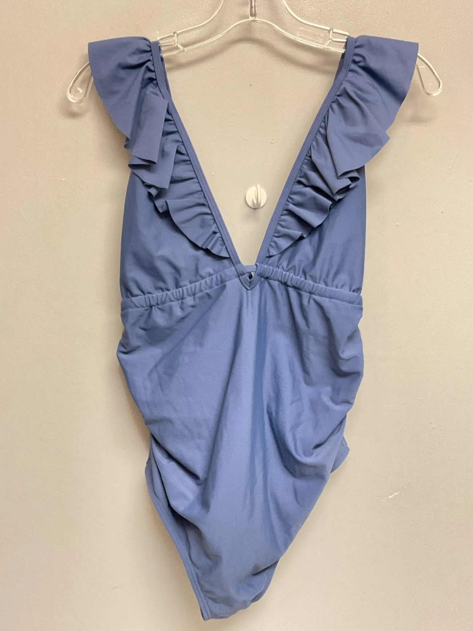 Pink Blush Size Small Periwinkle Ruffled Maternity Swim Wear