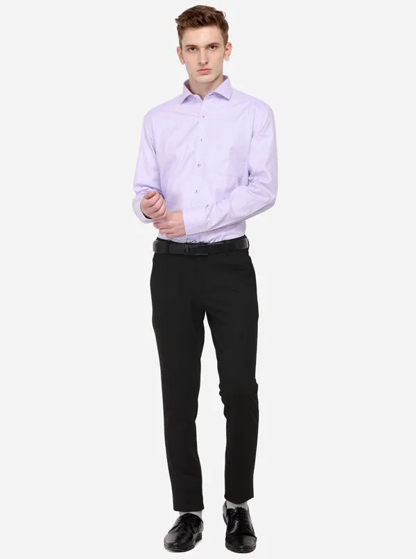 PURPLE Dobby Smart Fit Formal Shirt | JadeBlue