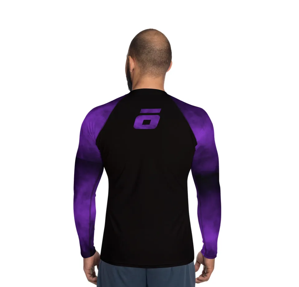 Purple Smoke Rank Long Sleeve Rashguard (Semi Custom) Made in USA