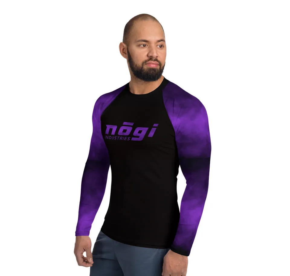 Purple Smoke Rank Long Sleeve Rashguard (Semi Custom) Made in USA