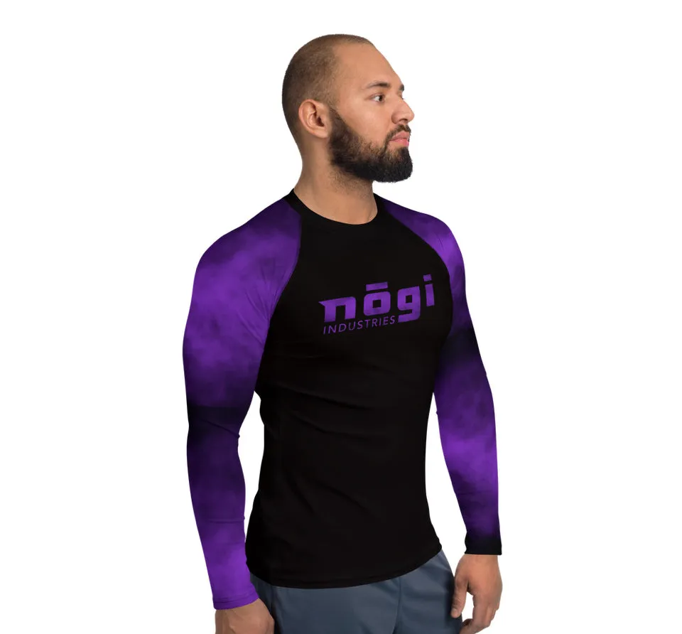 Purple Smoke Rank Long Sleeve Rashguard (Semi Custom) Made in USA