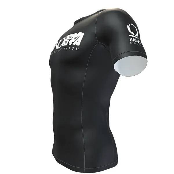 Rashguard Maneca Scurta KANO KIMONOS - Negru - Unisex ( Pentru Centura Neagra )