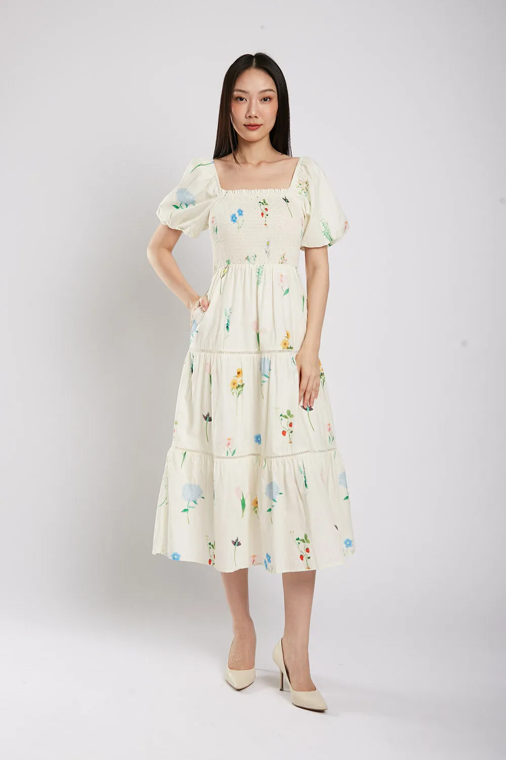 Sera Maxi Dress in Floral Print