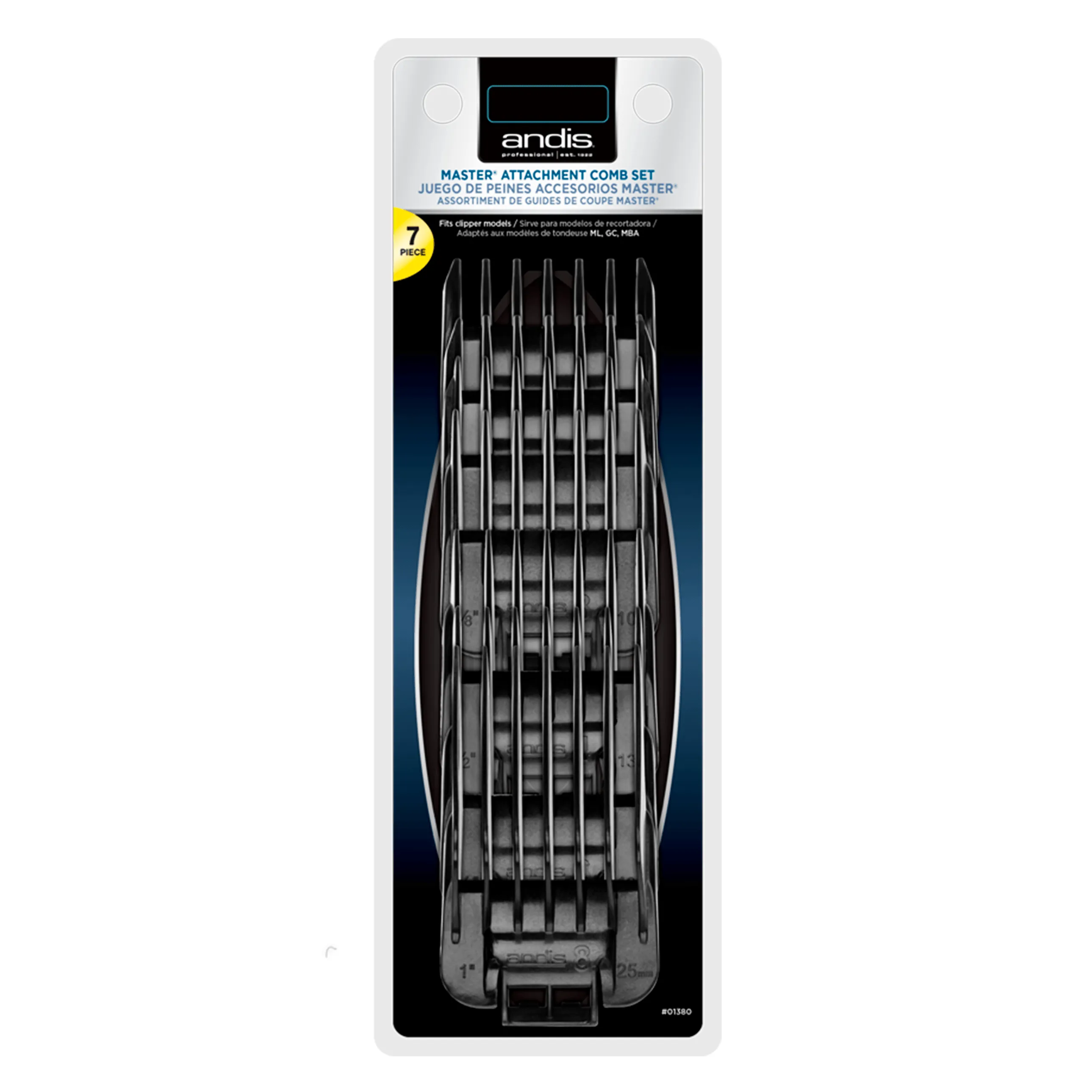 Snap-On Blade Attachment Combs, 7-Comb Set