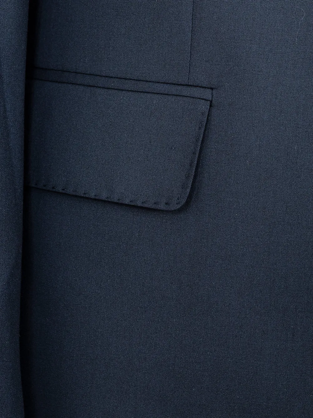 Three Pieces Of Navy Blue Bespoke Men Suit Tailored