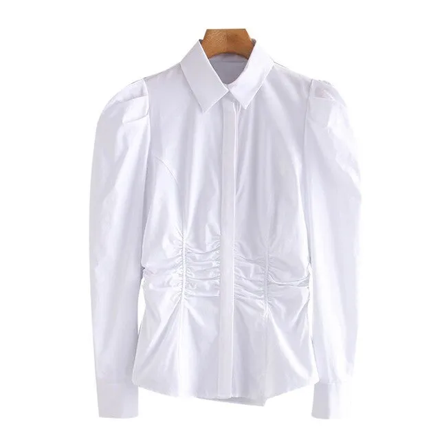 VINTAGE PUFF SLEEVE BLOUSE