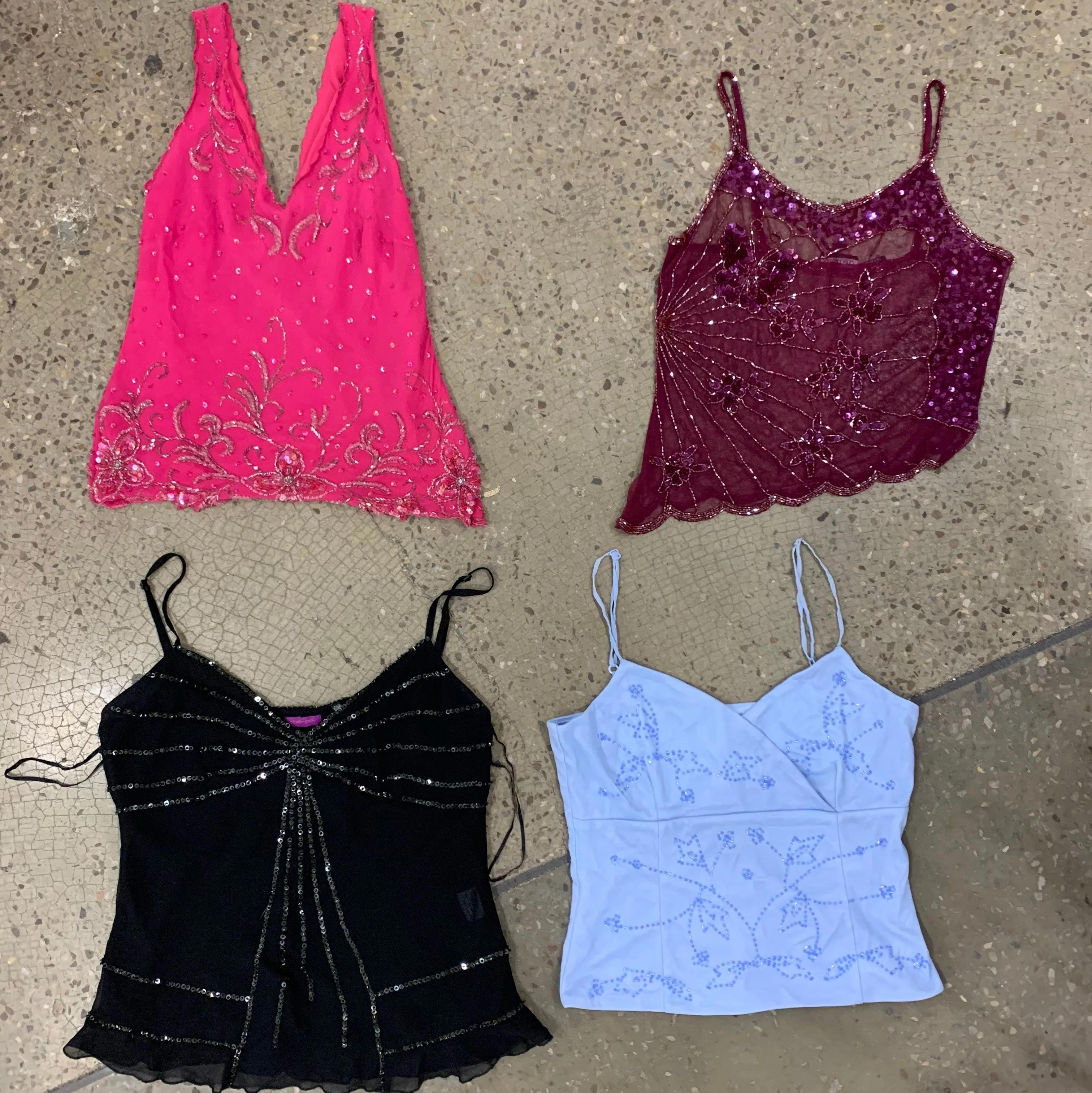 Y2k Beaded tops ensemble (NS-194)
